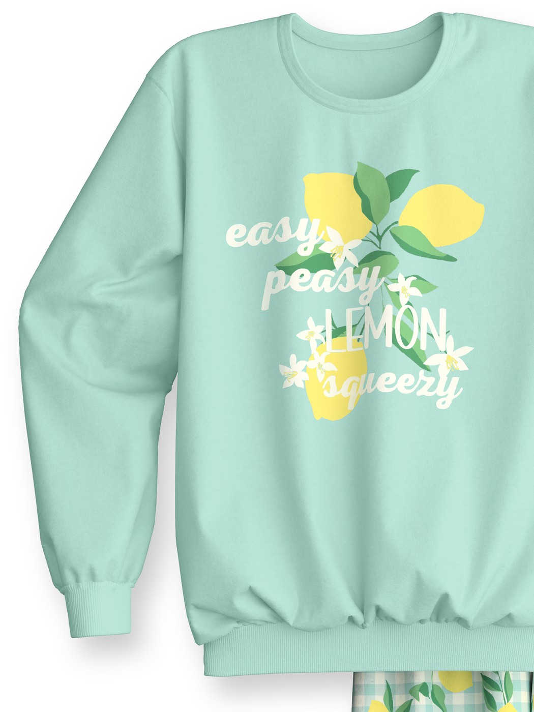 Kinder - Bündchen-Pyjama aus 100% Baumwolle in Grün,  aus Serie Kids Fruits von CALIDA