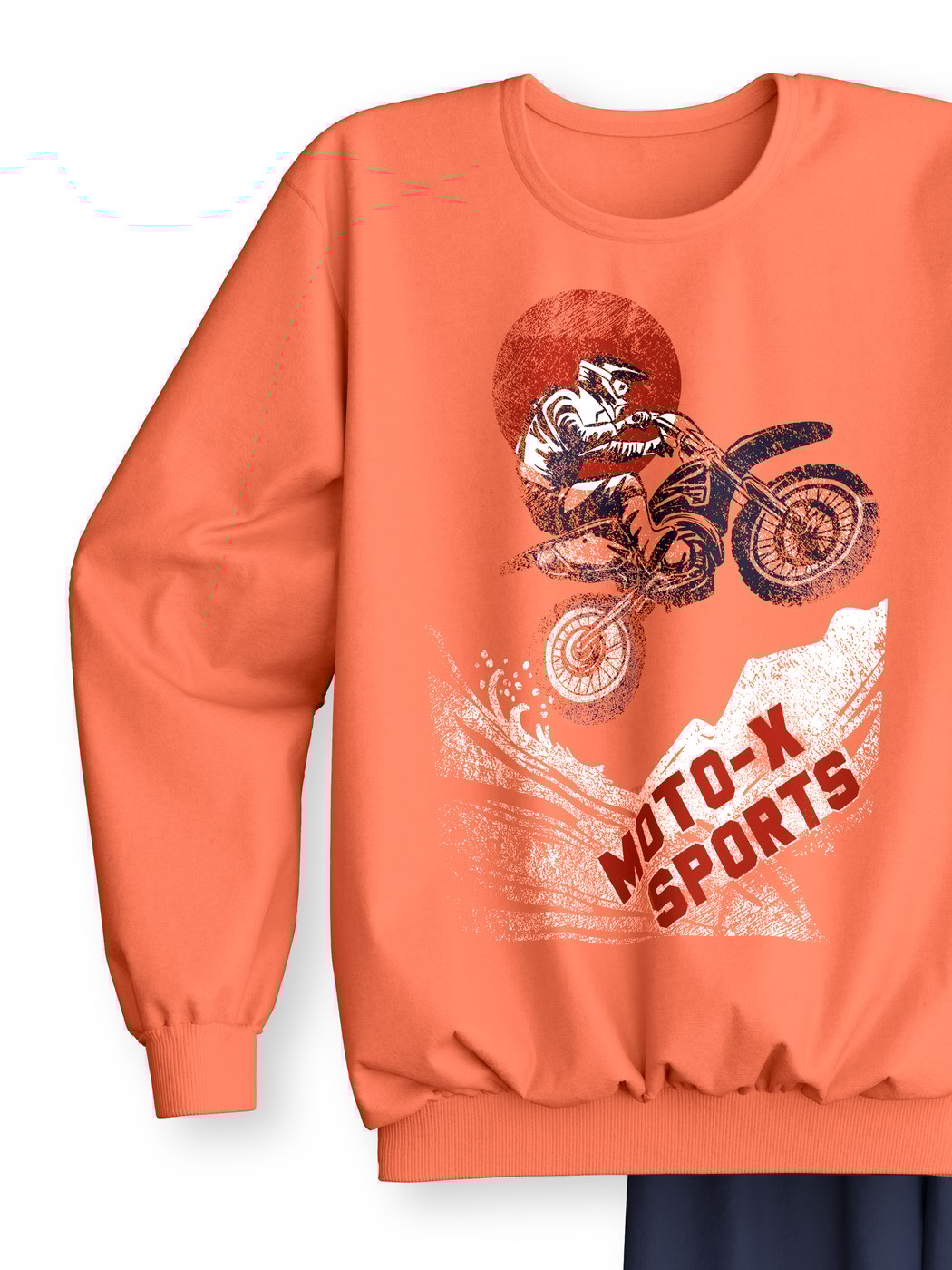 Kinder - Bündchen-Pyjama aus 100% Baumwolle in Orange,  aus Serie Kids Sports von CALIDA