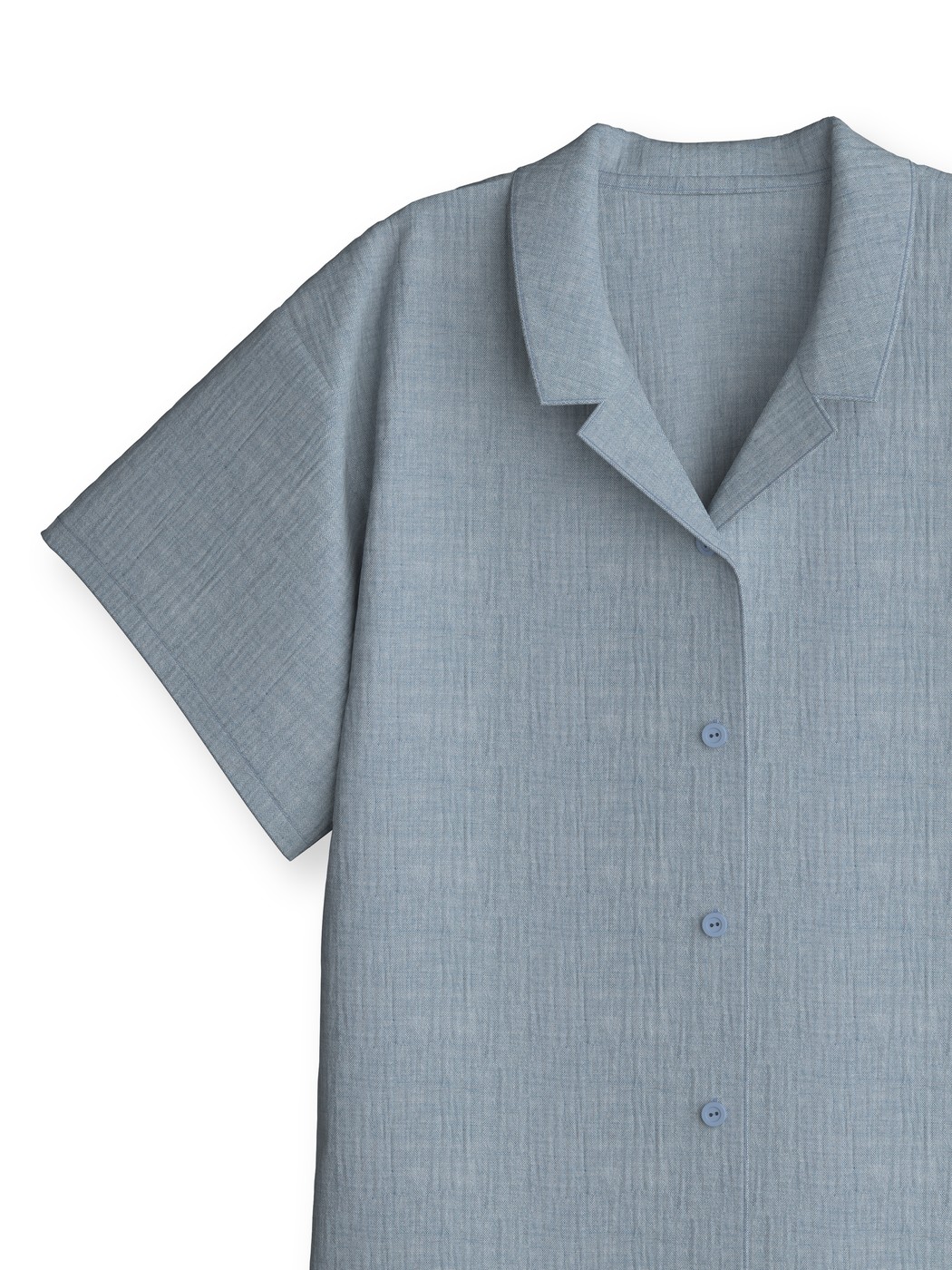 Enfant - Pyjama court en pur coton bio en 100% coton de couleur Bleu, Unicolore, de la série Kids Sleep de CALIDA