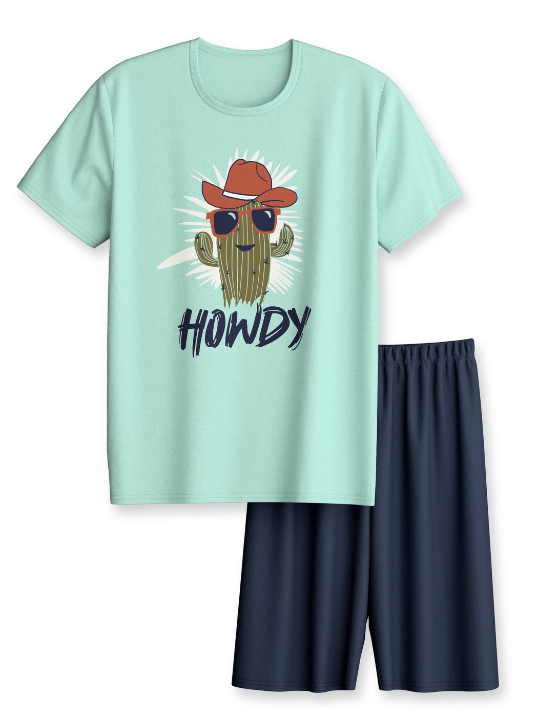 Multipack Kinder - Kurz-Pyjama aus 100% Baumwolle in Grün,  aus Serie Kids Adventure von CALIDA