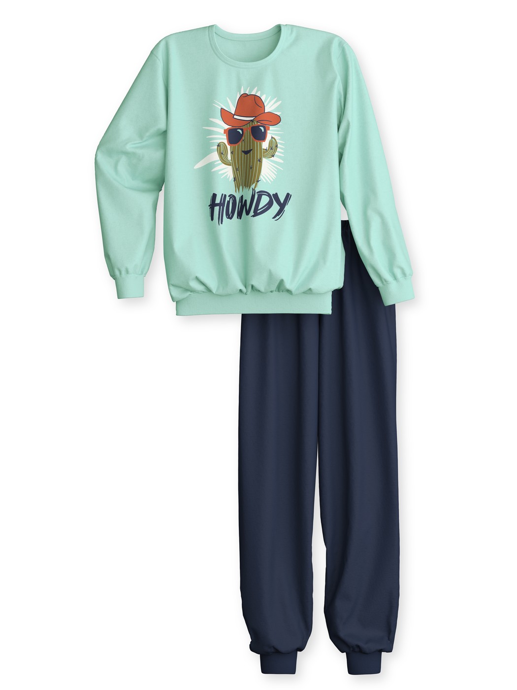 Multipack Kinder - Bündchen-Pyjama aus 100% Baumwolle in Grün,  aus Serie Kids Adventure von CALIDA