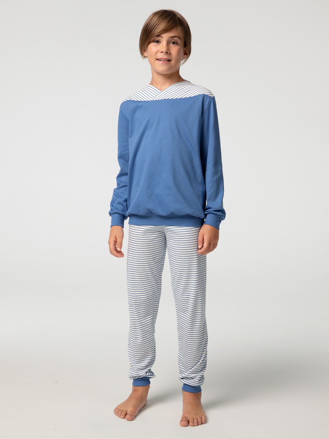 Jungen Bündchen-Pyjama