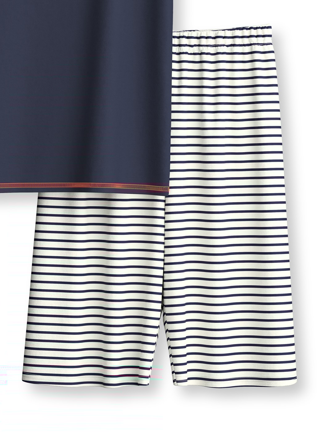 Kinder - Kurz-Pyjama aus 100% Baumwolle in Blau,  aus Serie Kids Surf von CALIDA