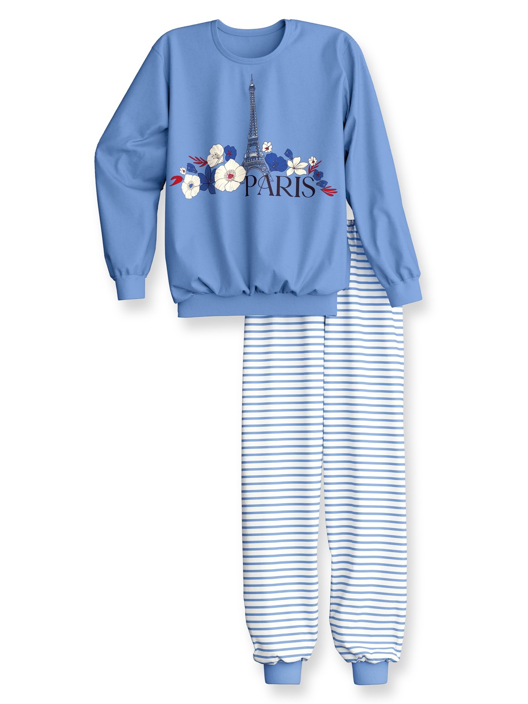 Multipack Kinder - Bündchen-Pyjama aus 100% Baumwolle in Violett,  aus Serie Kids Stripes von CALIDA