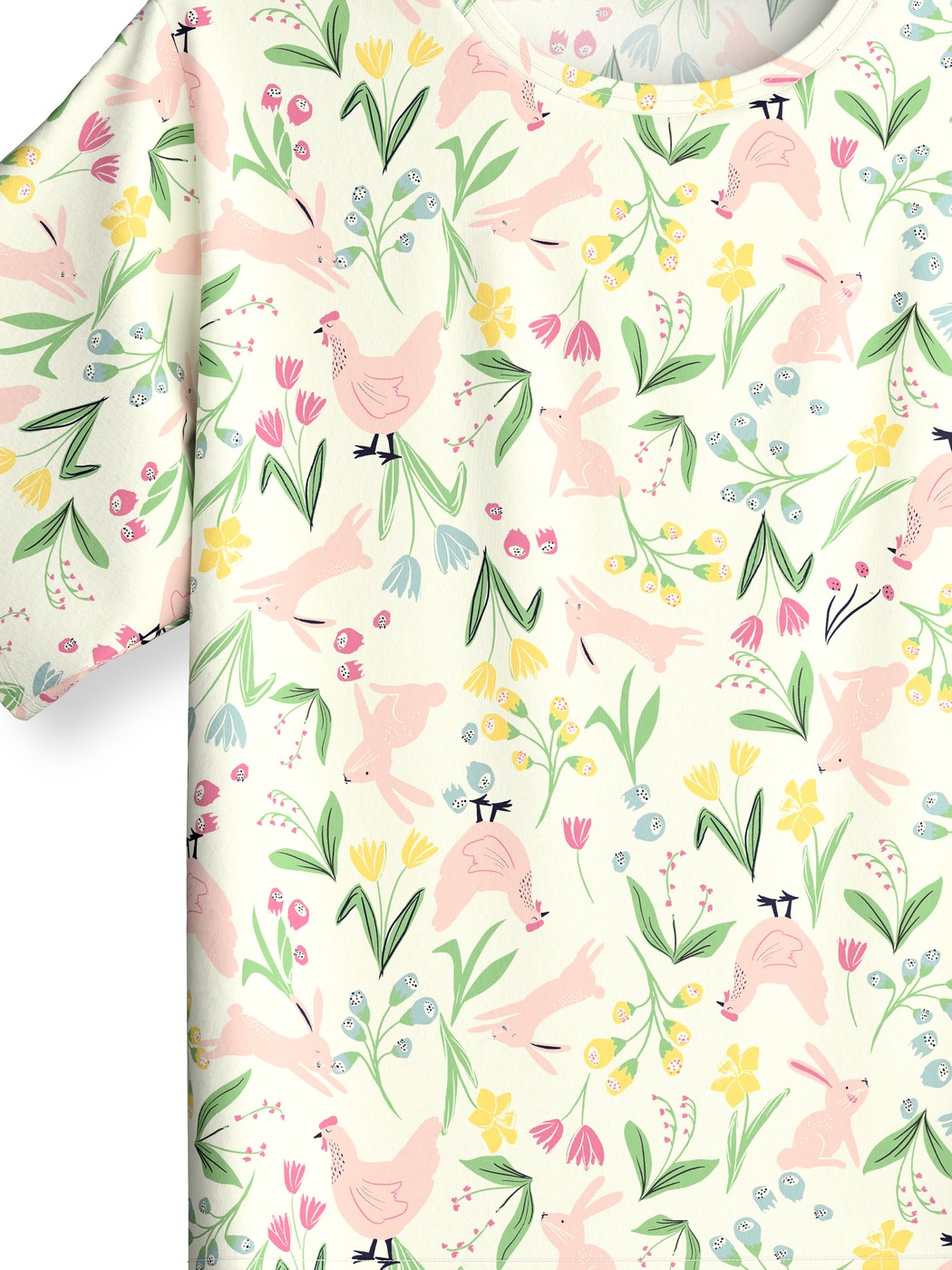 Enfant - Pyjama court en pur coton bio en 100% coton de couleur Rose, , de la série Kids Easter de CALIDA