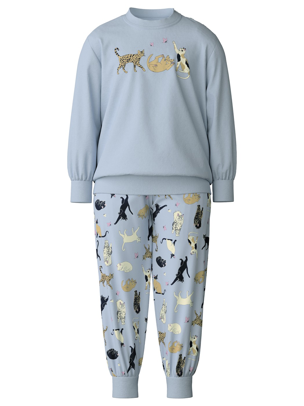 Pyjama with cuff in pure organic cotton