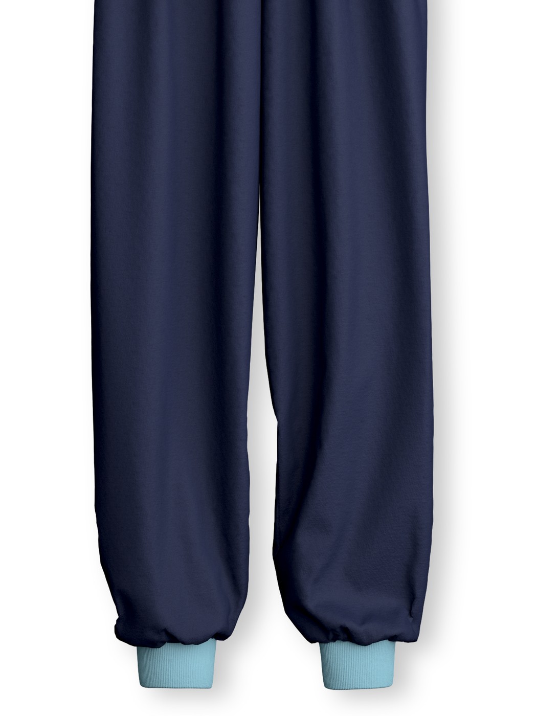 Kinder - Bündchen-Pyjama aus 100% Baumwolle in Blau, Gemustert aus Serie Kids Parkour von CALIDA