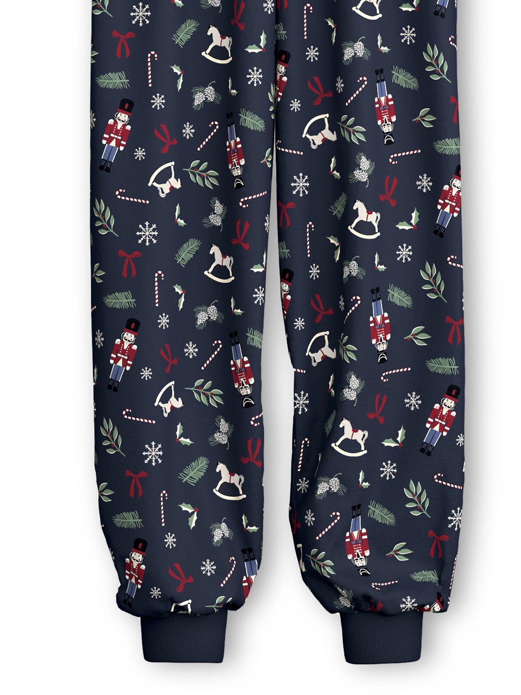 Kinder - Bündchen-Pyjama aus 100% Baumwolle in Blau, Gemustert aus Serie Family & Friends von CALIDA