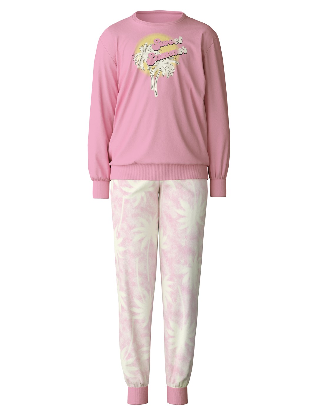 Pyjama with cuff in pure organic cotton