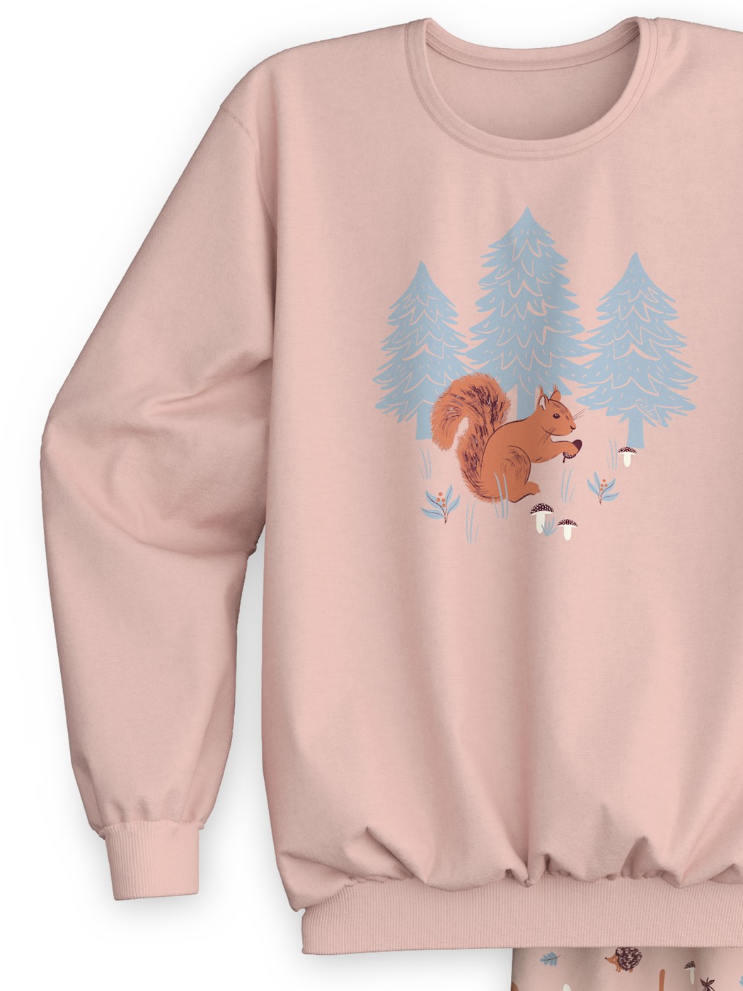 Kids - Pyjama with cuff made of 100% Cotton in Pink, Patterned, from the Kids Forest series by CALIDA