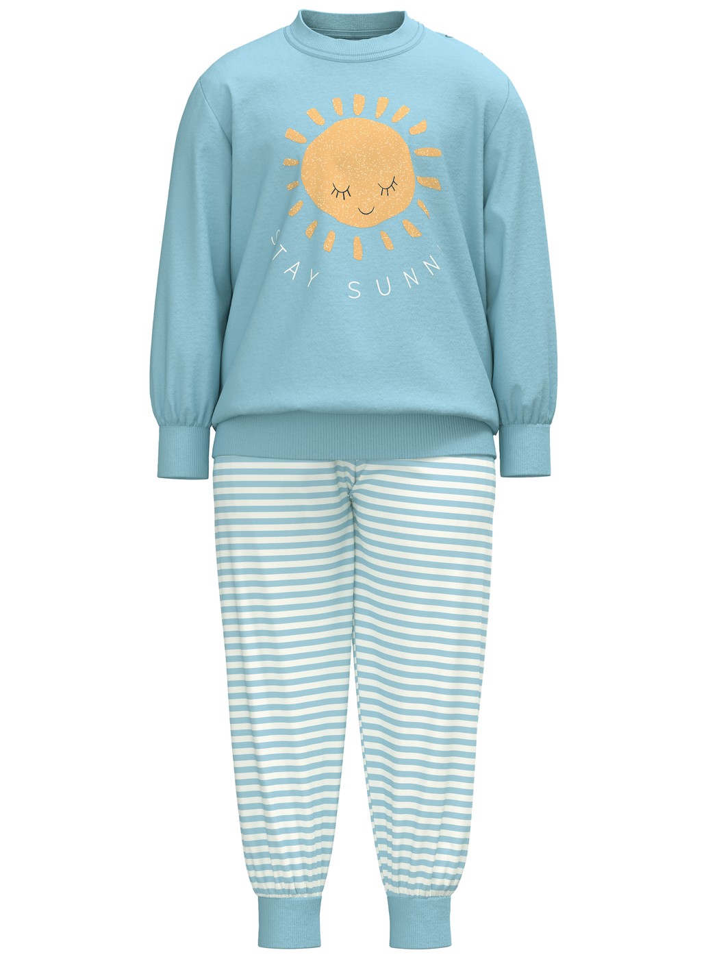 Pyjama with cuff in pure organic cotton