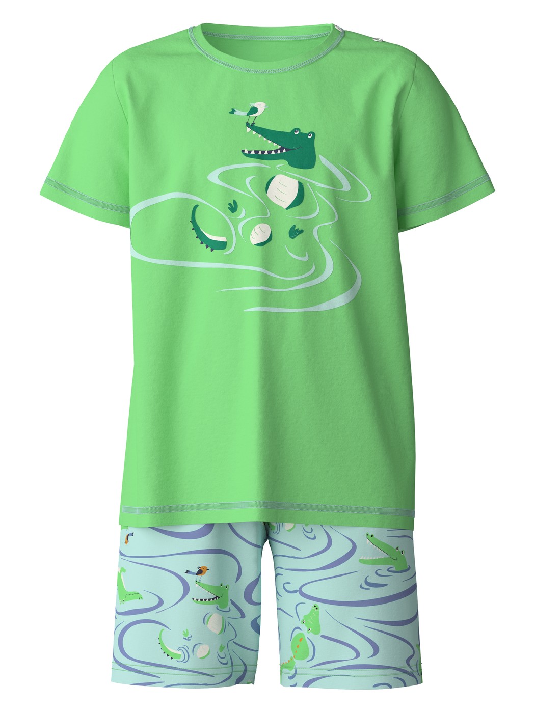 Short pyjamas in pure organic cotton