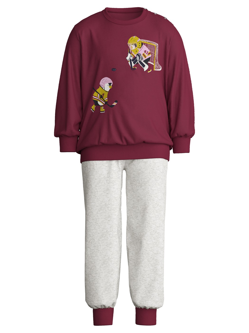 Figli - Pigiama con polsini in 100% cotone di colore Rosso, , della serie Toddlers Sports di CALIDA