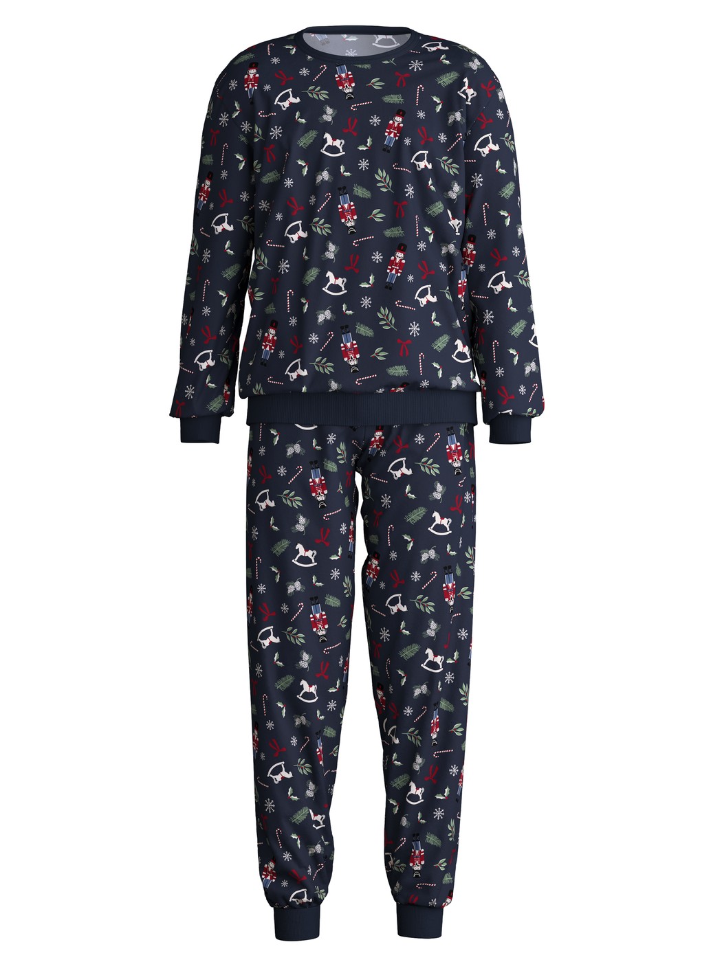 Kids - Pyjama with cuff made of 100% Cotton in Blue, Patterned, from the Family & Friends series by CALIDA