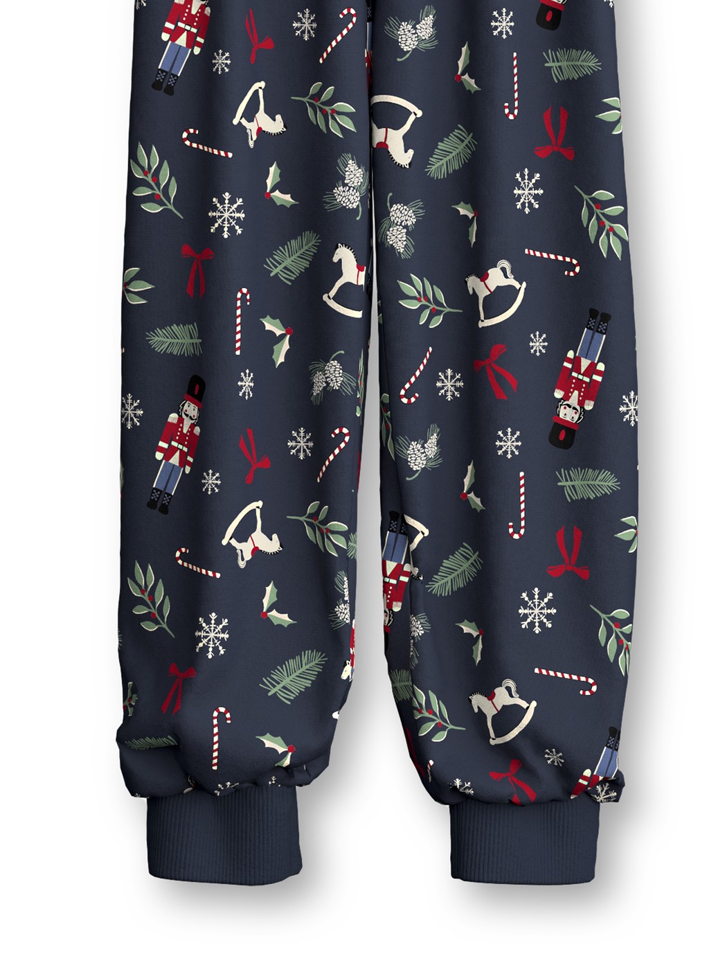 Kinder - Bündchen-Pyjama aus 100% Baumwolle in Blau, Gemustert aus Serie Family & Friends von CALIDA