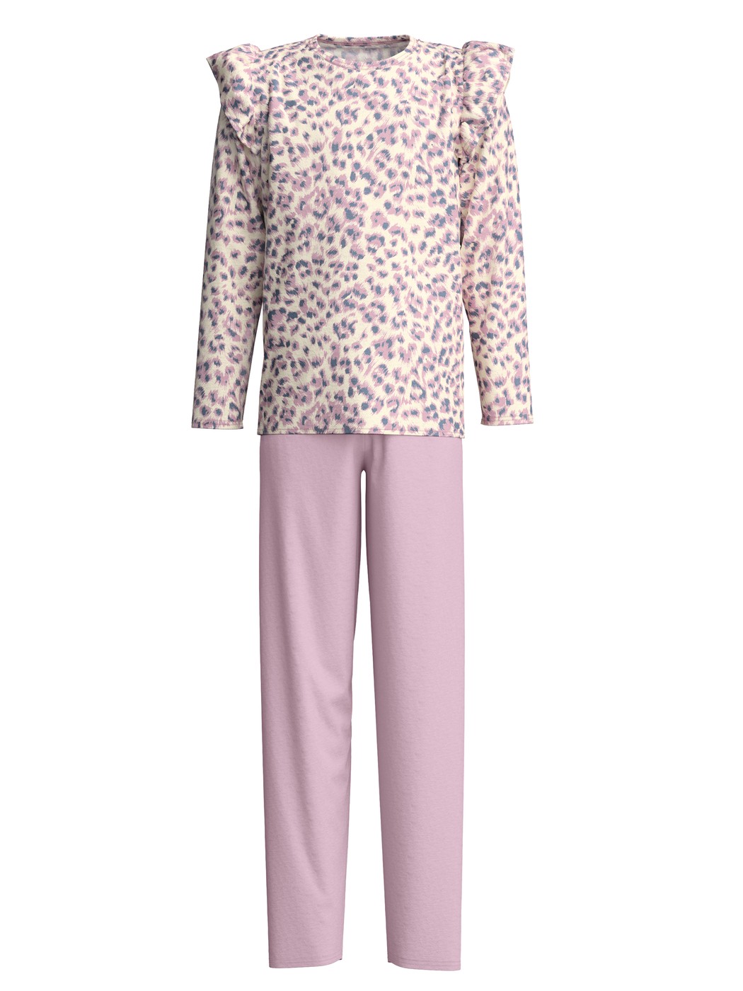 Kids - Pyjamas, long made of 100% Cotton in Light pink, , from the Kids Cat series by CALIDA