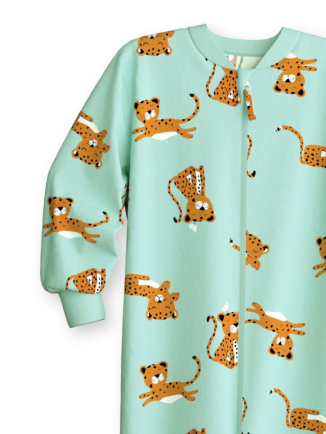 Kinder - Jumpsuit aus 100% Baumwolle in Grün,  aus Serie Toddlers Animals von CALIDA