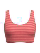 Damen - Bustier aus Terry aus Baumwolle in Braun, Gestreift aus Serie Lounge Stripe von CALIDA