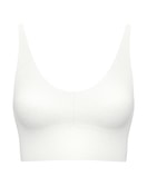 Damen - Bustier mit verstellbaren Trägern aus Modal in Weiß, Einfarbig aus Serie Natural Skin von CALIDA