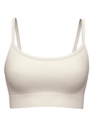 Donna - Bustier in Modal di colore Bianco, Tinta unita, della serie Seamless Natural di CALIDA