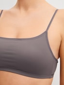 Women model is wearing Bustier made of Polyamide in Brown, Unicoloured from the Sleek Skin series by CALIDA, Detail