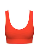 Women - Bustier made of Cotton in Red, Unicoloured, from the Elastic series by CALIDA
