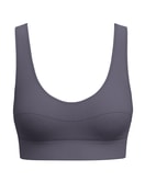Damen - Bustier mit Softbund aus Baumwolle in Grau, Einfarbig aus Serie Elastic von CALIDA