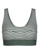 Bustier laurel green print