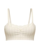Femme - Brassière en Coton de couleur Beige, Dentelle, de la série Etude Toujours de CALIDA