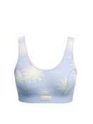 Damen - Bustier mit Softbund aus Baumwolle in Blau, Gemustert aus Serie EDITION 85 von CALIDA