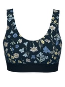 Women - Bustier made of Cotton in Black, Floral, from the Elastic Trend series by CALIDA