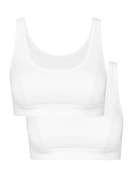 Bustier, confezione da 2 bianco