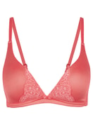 Triangle bra without underwire porcelain rose