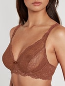 Women - Soft non-wired bra made of Polyamide in Brown, Lace, from the Sensual Secrets series by CALIDA, Detail