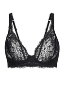 Soutien-gorge en dentelle sans armature noir