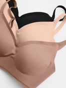 Women model is wearing Bonded Bra made of Modal in Pink, Unicoloured from the Natural Skin series by CALIDA, Additional Image