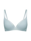 Women - Soft bra without underwire made of Cotton in Blue, Unicoloured, from the Cate series by CALIDA