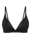 Triangle bra with padding black