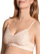 Nursing bra without underwire, Cradle to Cradle Certified® lace parfait pink