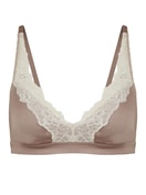 Damen - Soft-BH ohne Bügel aus Viskose in Braun, Spitze aus Serie Glamorous Lace von CALIDA