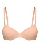 Women - Moulded Bra with Multiway Straps made of Polyamide in Beige, Unicoloured, from the Sleek Skin series by CALIDA