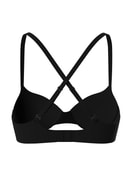 Donna - Reggiseno preformato con spalline multifunzione in Poliammide di colore Nero, Tinta unita, della serie Sleek Skin di CALIDA