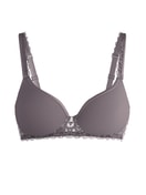 Donna - Reggiseno spaziale in Poliammide di colore Marrone, Pizzo, della serie Natural Comfort Lace di CALIDA