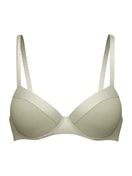 Damen - T-Shirt-BH mit Bügel aus Baumwolle in Grün, Einfarbig aus Serie Cate von CALIDA