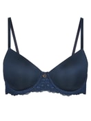 Femme - Soutien-gorge à armatures et coques en Viscose de couleur Bleu, Dentelle, de la série Sensual Secrets de CALIDA
