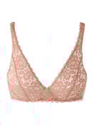 Donna - Reggiseno soft senza ferretto in Pizzo di colore Marrone, Pizzo, della serie Natural Comfort Lace di CALIDA