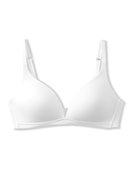 Triangle bra without underwire white