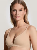 Triangle bra without underwire