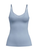Donna - Top con spalline in Modal di colore Blu, Pizzo, della serie Etude Ajours di CALIDA