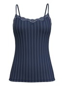 Women - Spaghetti top made of Cotton in Blue, Lace, from the Etude Toujours series by CALIDA
